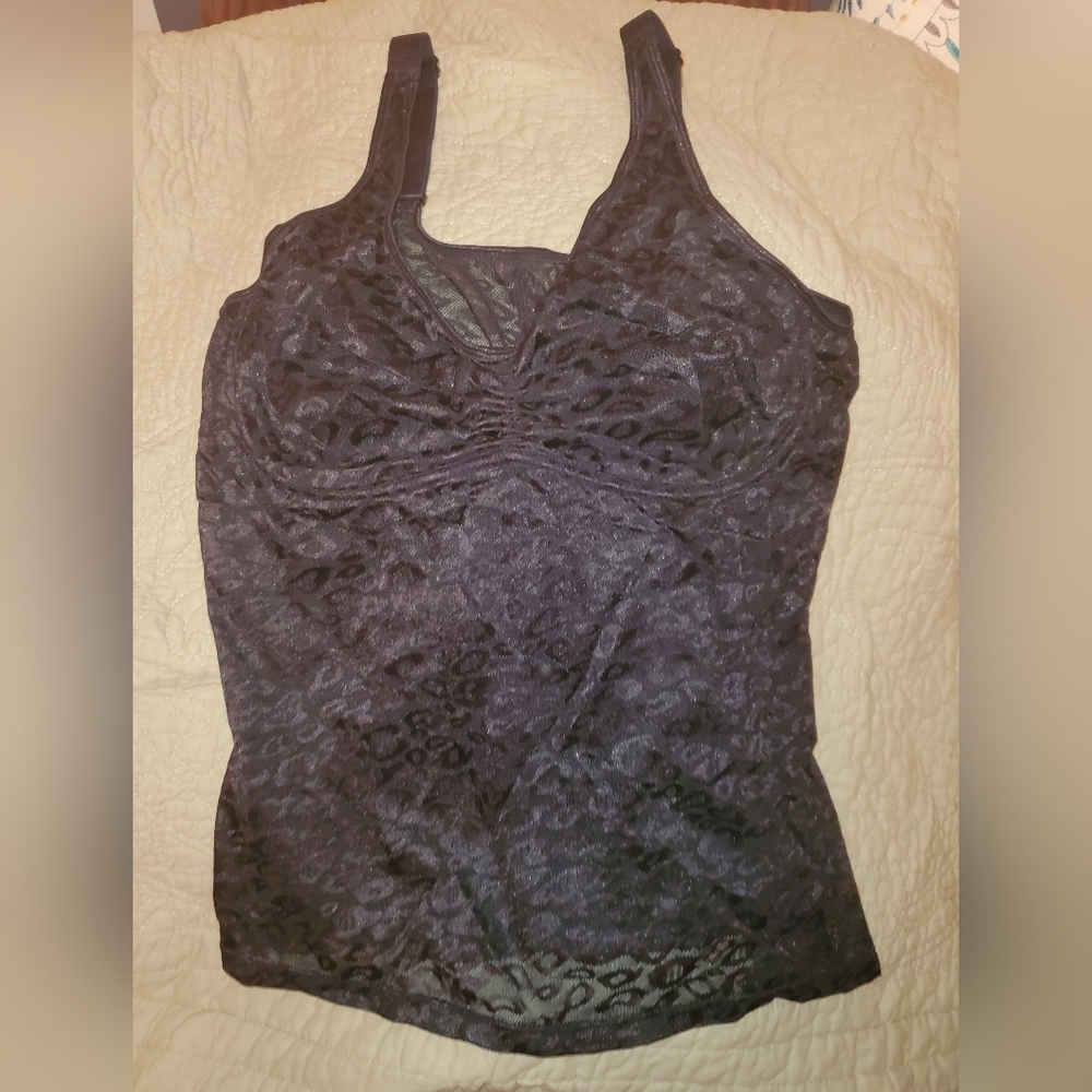 RUBY RIBBON BLACK LACE CAMI NEW SIZE 40